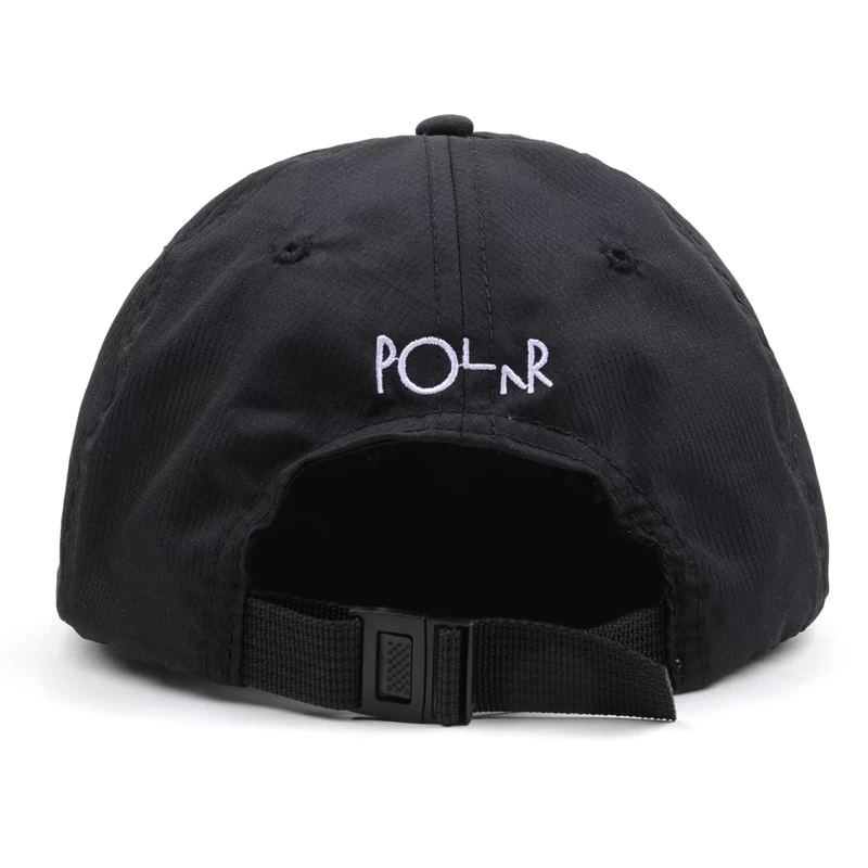 plain logo black unstructured snapback hats