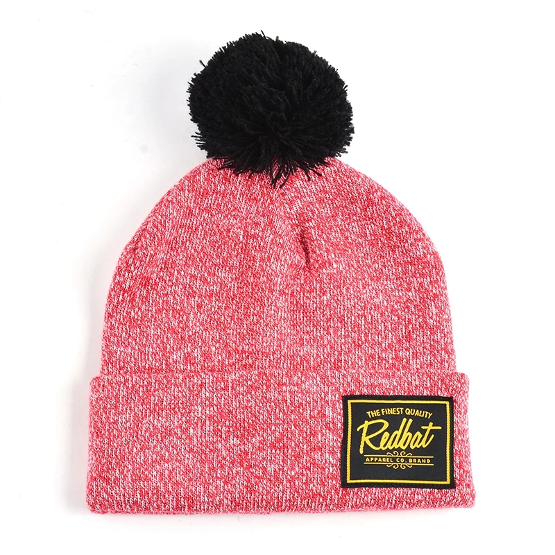 Cina berretti invernali con logo in tinta unita cappellini in maglia personalizzati produttore