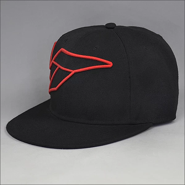 plain snapback hat china, custom flat bill snapback cap