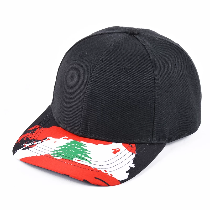 Chine casquette de baseball noir uni imprimé chapeaux personnalisés fournisseur chine fabricant