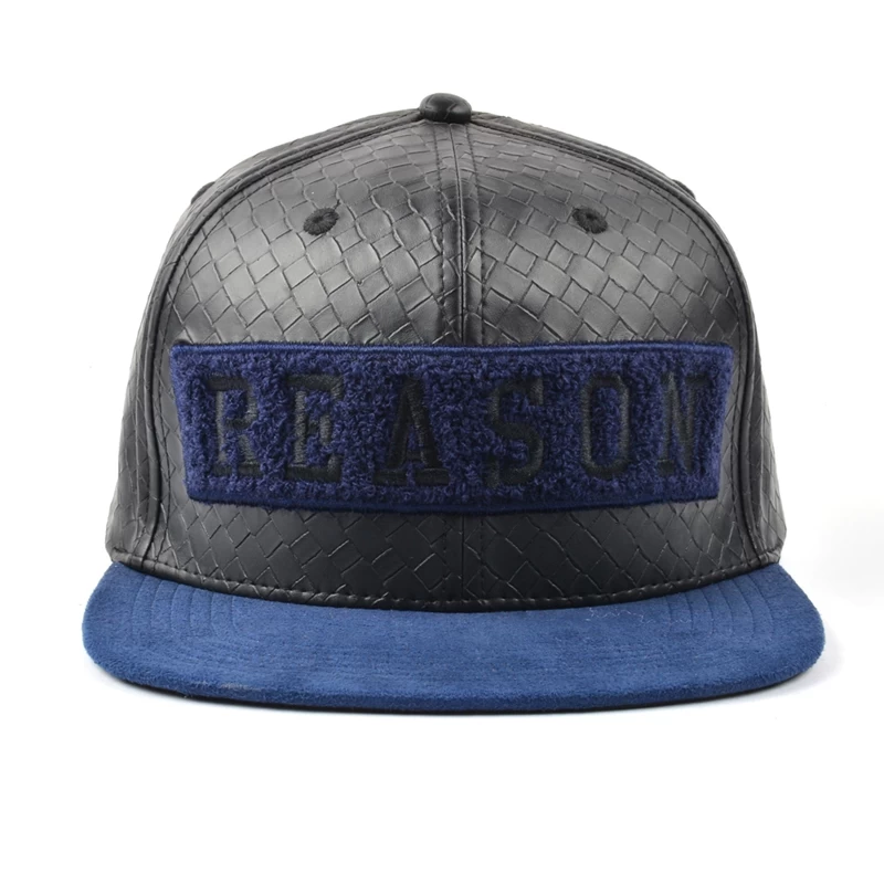 suede brim leather towel embroidery snapback caps