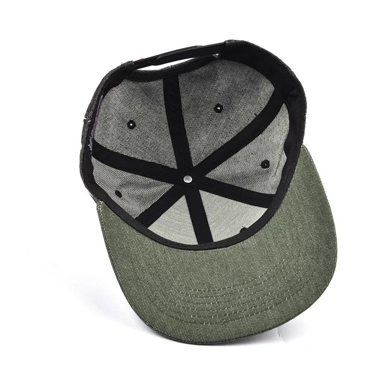 two tone flat brim snapbacks hats embroidery logo custom
