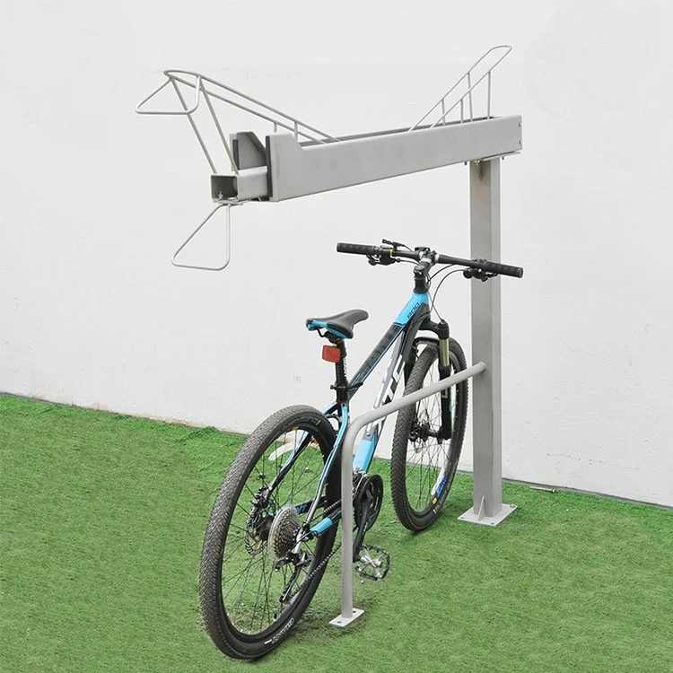 Chine Support de vélo de stationnement au sol Porte-vélos à vélo à double face fabricant