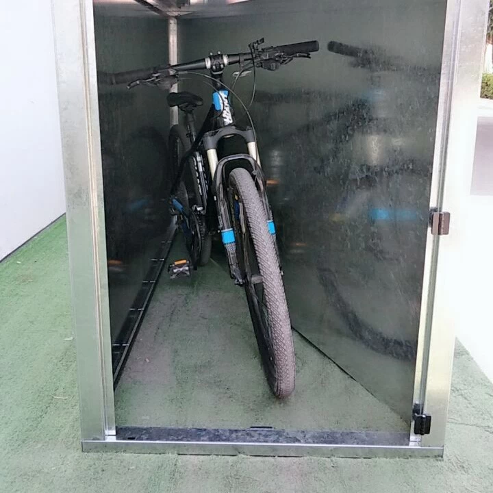 Chine Boîte à vélo de moto en métal Boîte à vélo remise entreposage en métal extérieur avec porte fabricant