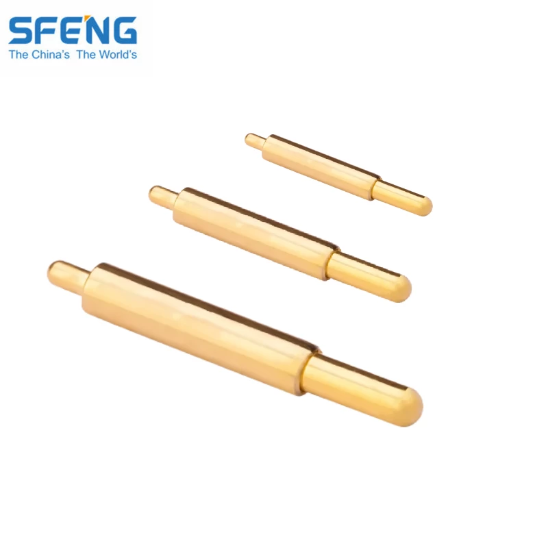 Brass copper gold plated circular spring loaded pogo pin