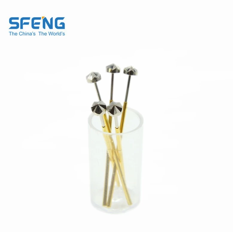 Brass plated FCT test probe with good performance SF-P125-G1.02X2.2