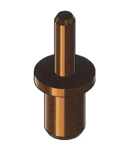 Gold plating brass terminal pin for gas detector