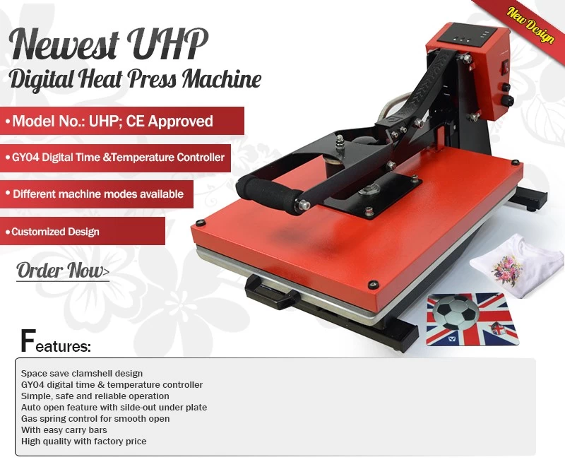 Newest UHP T-shirt Heat Press at low cost