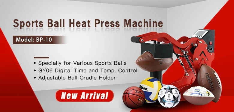 Heat press sports ball