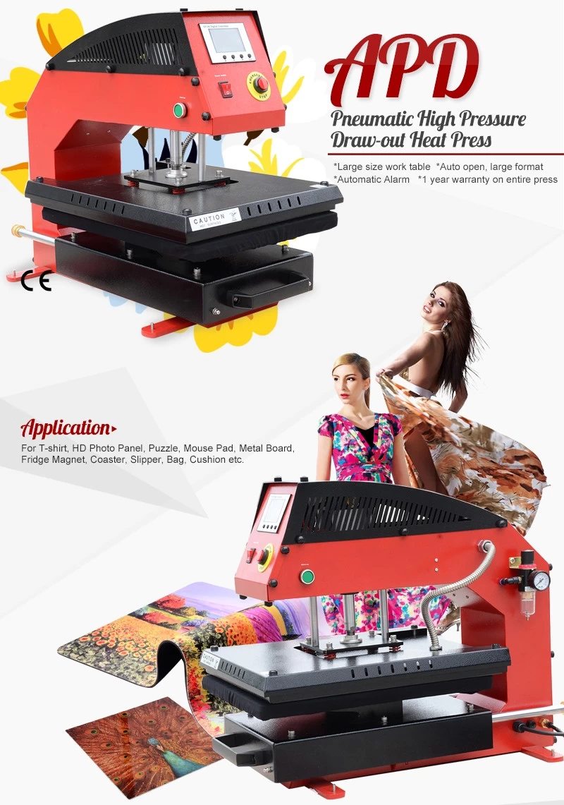 High Pressure 40x60CM T-Shirt Heat Press Machine Sublimation Heat