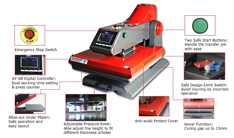 Dual Electric Digital Heat Press Machine