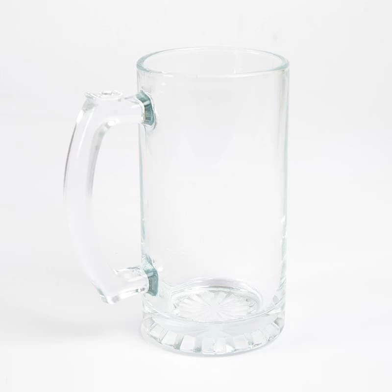 16 Unzen glänzender Sublimationsglas-Bierkrug