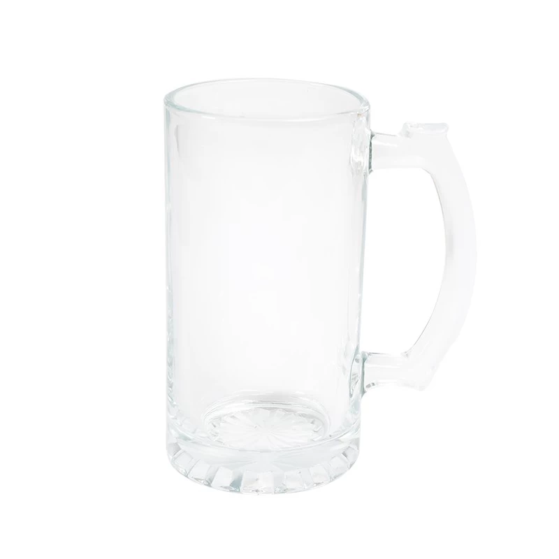 16 Unzen glänzender Sublimationsglas-Bierkrug