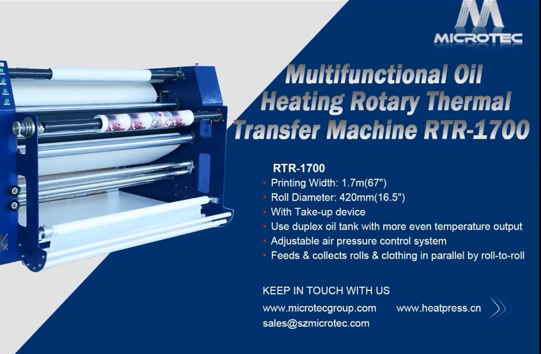 China Multifunctional Oil Heating Rotary Thermal Transfer Machine