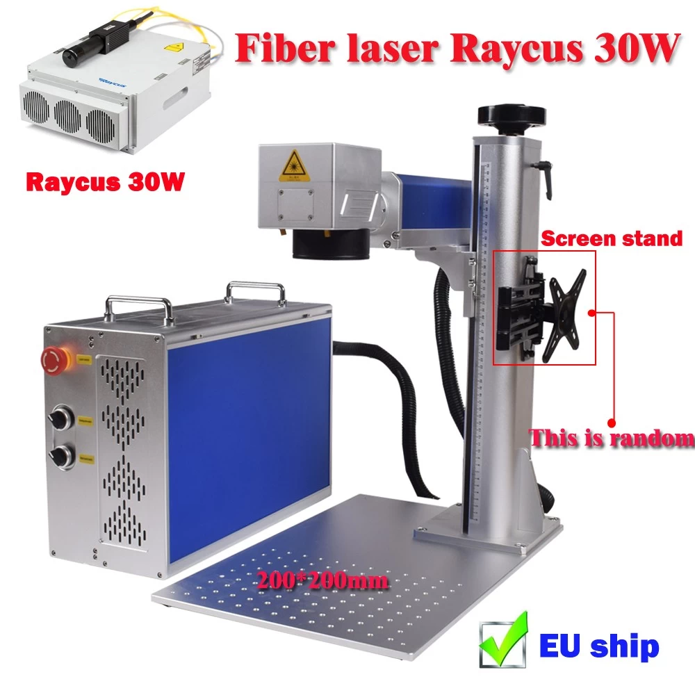 100W Raycus laser Mini Fiber Laser Marking Machine for metals engraving cutting