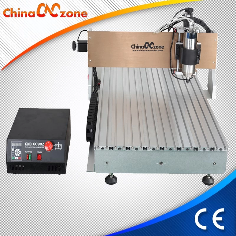 ChinaCNCzone 3 Achse 4 Achsen Mach4 CNC 6090 Fräser mit Mach4 USB CNC Controller und 1500W 2200W Wasser kühlen Spindel