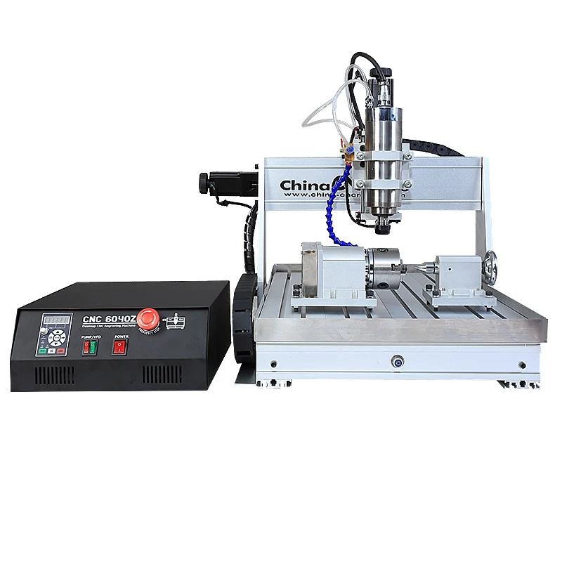 ChinaCNCzone DSP CNC 6040 Router 3 Axis 4 Axis with 1500W /2200W Spindle and Water Sink Cooling System Z axis 105mm