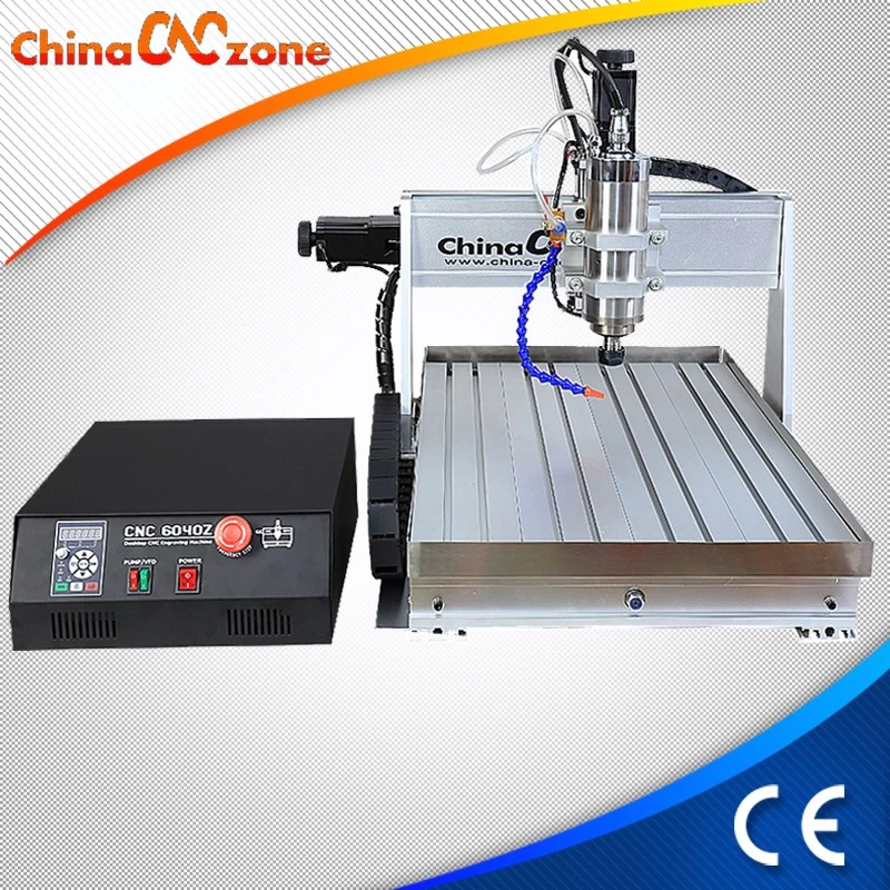Mach3 USB CNC 6040 3 Axis 4 Axis Mini CNC Router with 1500W/2200W Spindle, Sink Cooling System and Z Axis high to 105mm