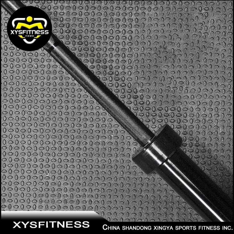2.01 meter competition black zinc alloy steel weightlifting barbell bar with 8 bearing