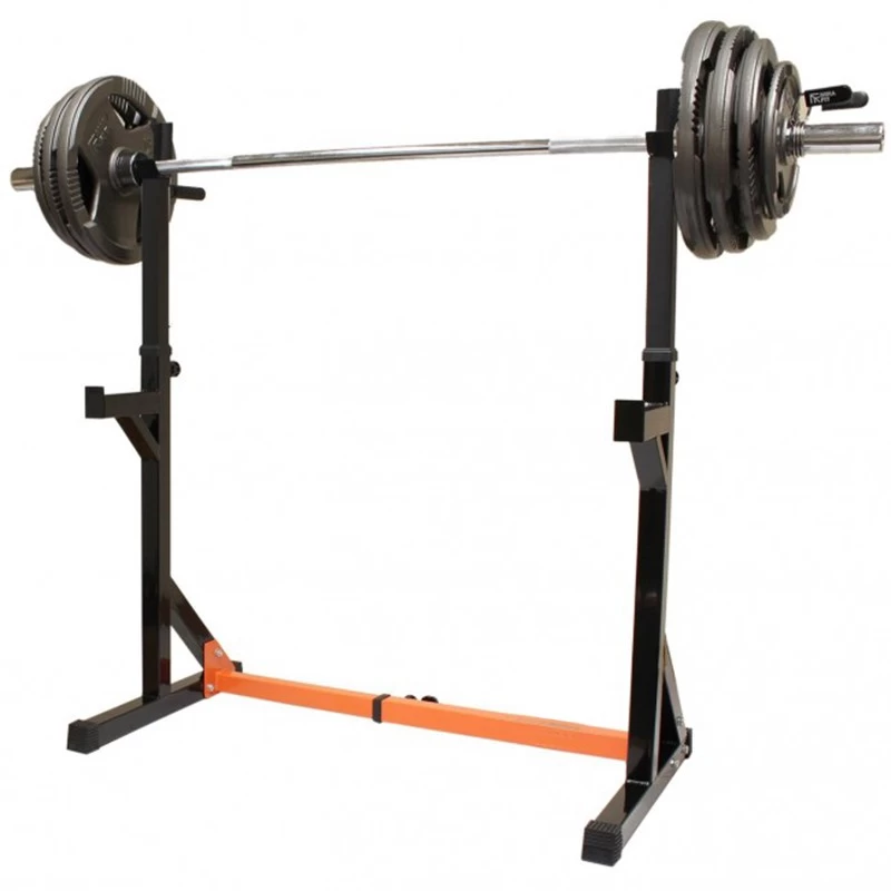 Adjustable Heavy Duty Squat Rack and Dip Stand for Standard Bars