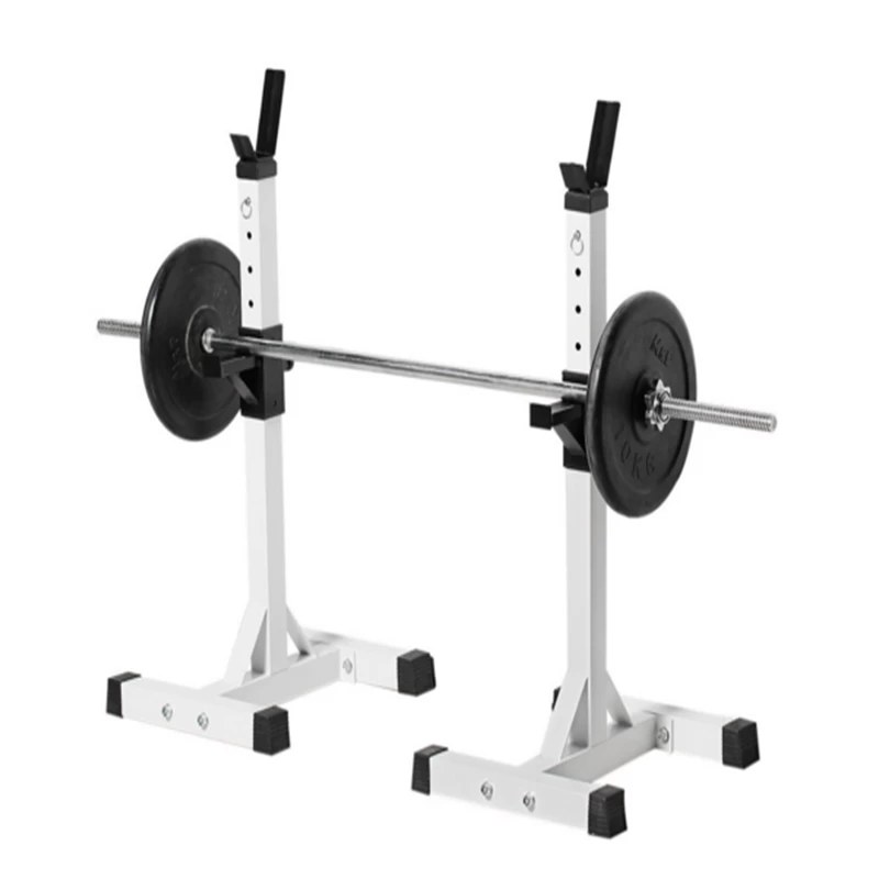 Adjustable Standard Solid Steel Squat Stands Gym Portable Barbell Racks Exercise Rack For Home Gym Exercise Fitness