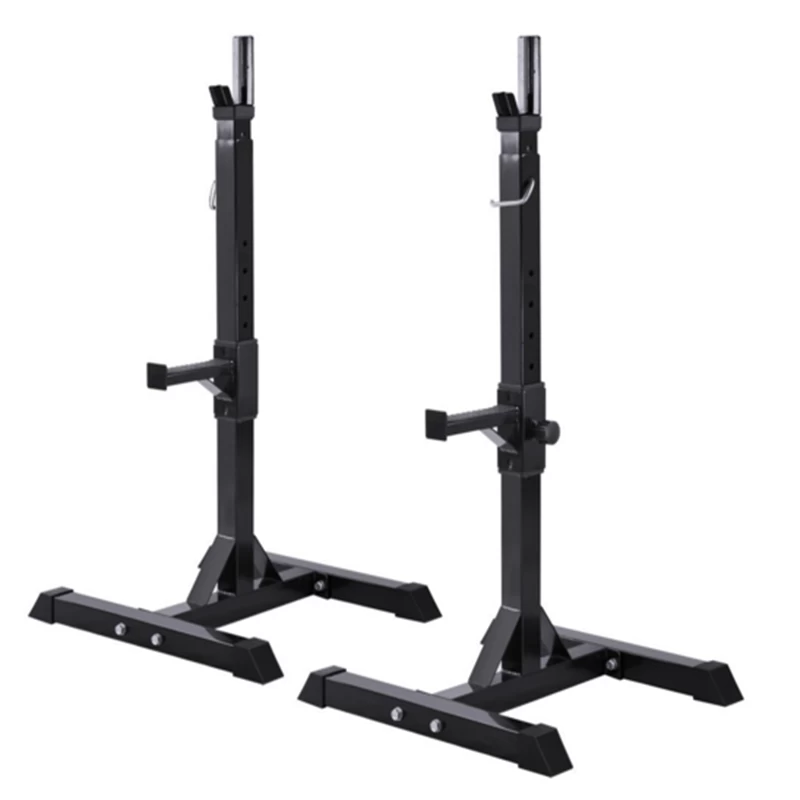Adjustable Standard Solid Steel Squat Stands Gym Portable Barbell Racks Exercise Rack For Home Gym Exercise Fitness