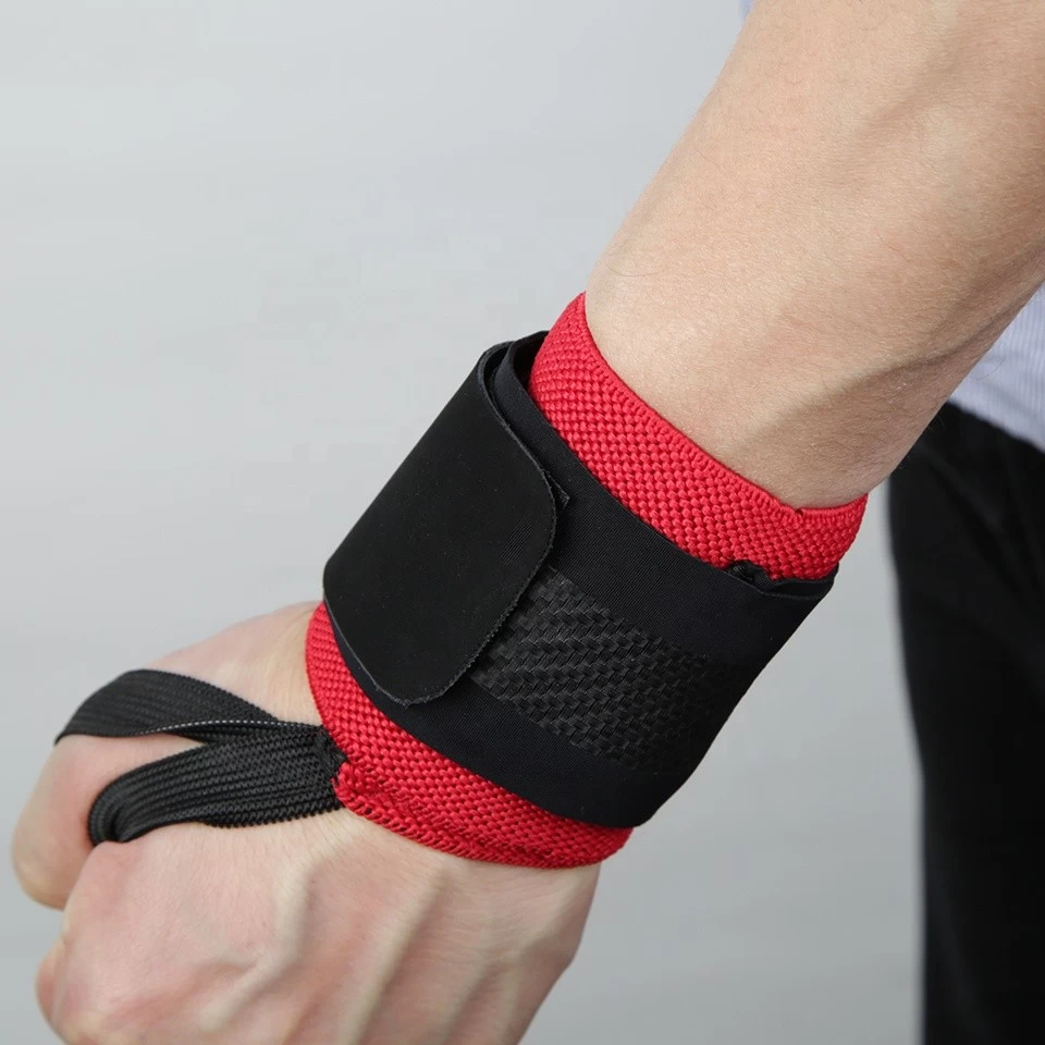 Adjustable double pressurized powerlifting weight lifting wrist wraps