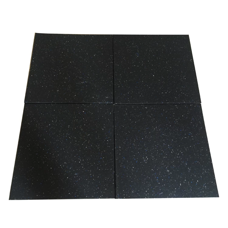 Black Recycled Rubber Floor Tiles Mats China Manufacturer Gym Rubber Flooring Mats rubber mat
