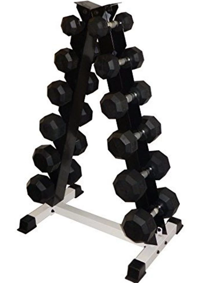 China 6 Pair Triangle Dumbbell Rack Stand Free Weight For Sport Trainer Manufacturer