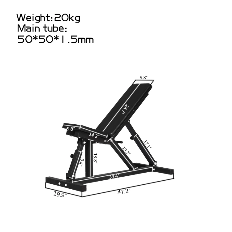 China Dumbbell weight lifting adjustable bench manfature