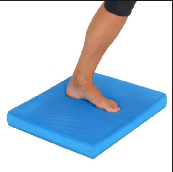 China Fitness Blue Soft Balance Pad PU Square soft tread supplier