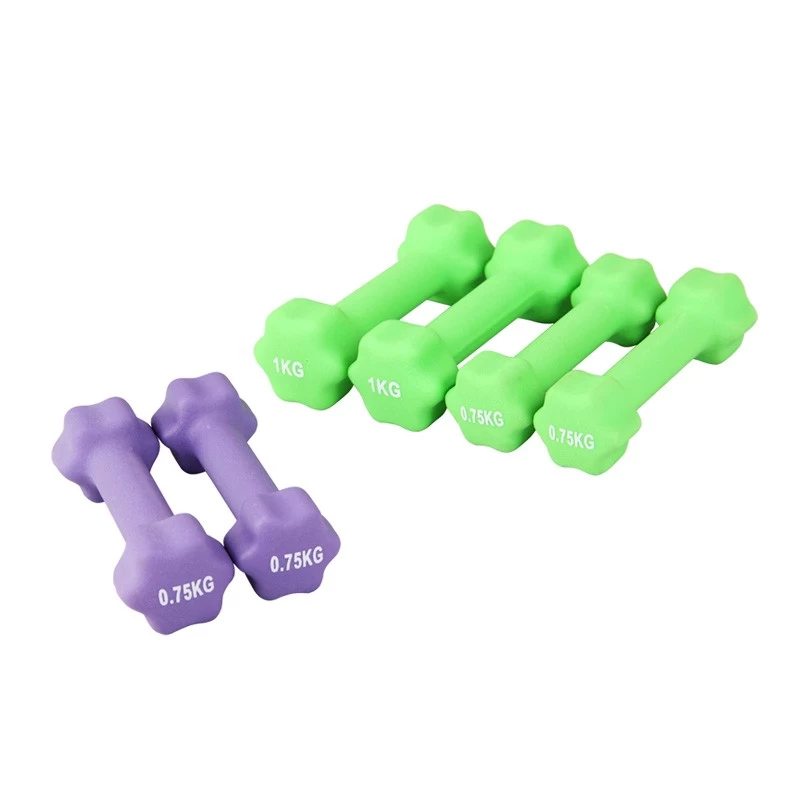 China Fitness Flower Shaped Neoprene Dip Ladies and Kids Aerobic Dumbbell Set Pairs Supplier