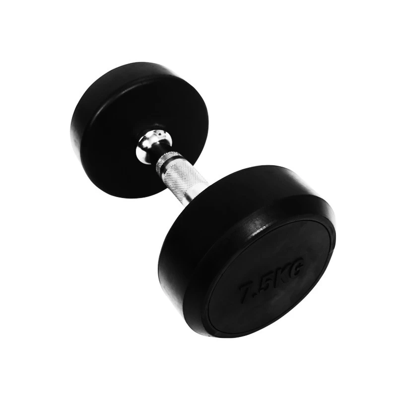China Gymnastic Fitness Rubber Coated Cast Iron Weights Dumbbell Set Supplier