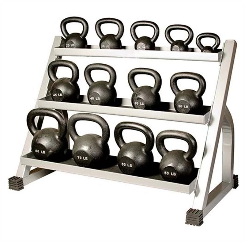 China Heavy Duty Three Layers Kettlebell Rack Stand Wholesale Manufacturer