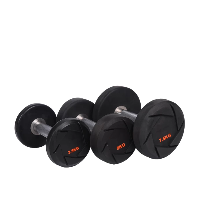 China Manufacturer Weight Lifting Fitness Round CPU Dumbbell