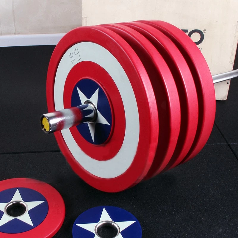 China PU American Captain Bumper Weight Plates Supplier