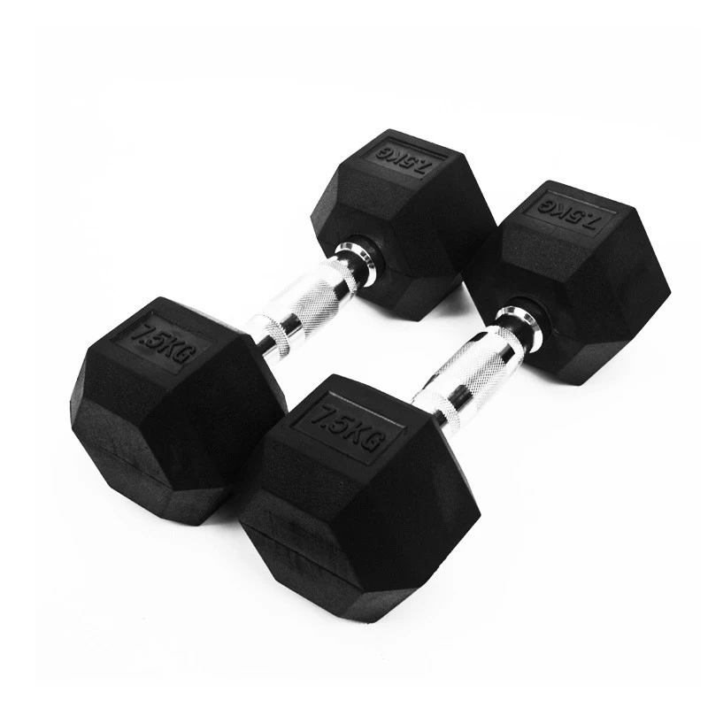 China Rubber Hex Dumbbell/Dumbbell Sets Supplier