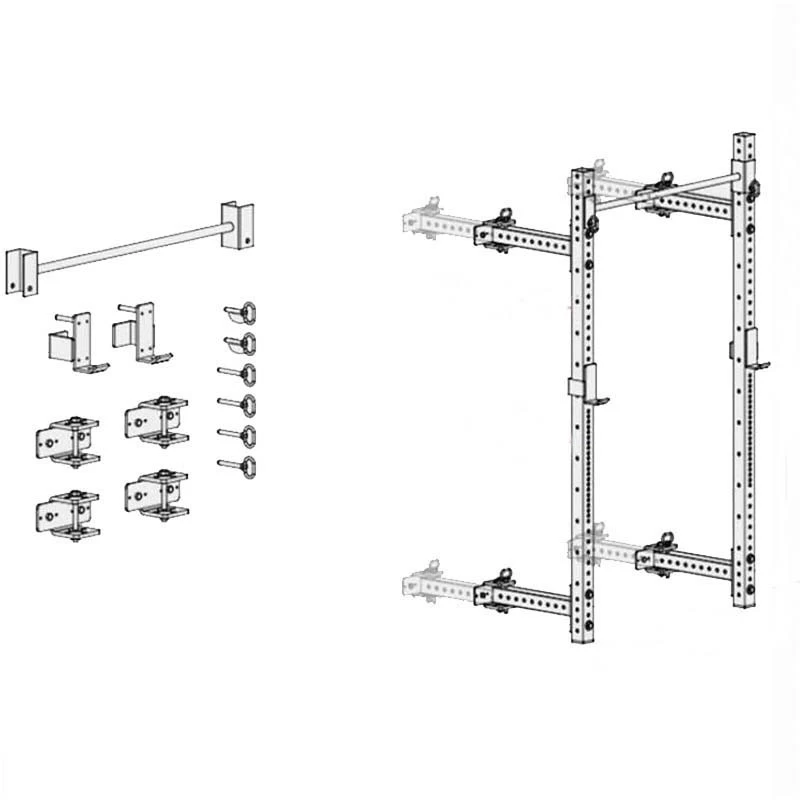 China Wall Mount Foldable Squat Power Rack With Accessories Wholesale Supplier