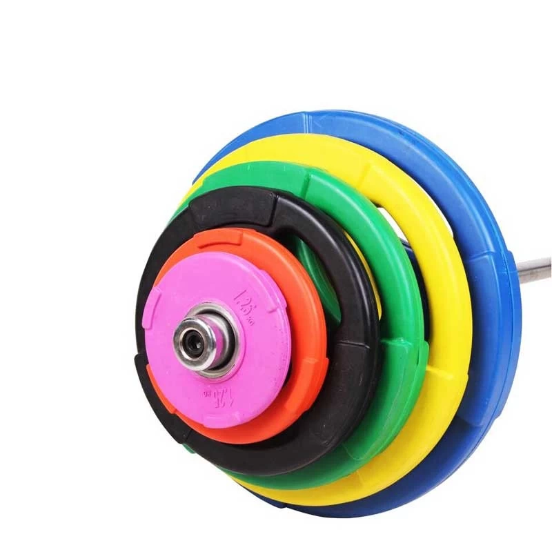 China black rubber weight lifting Tri grip plate suppliers