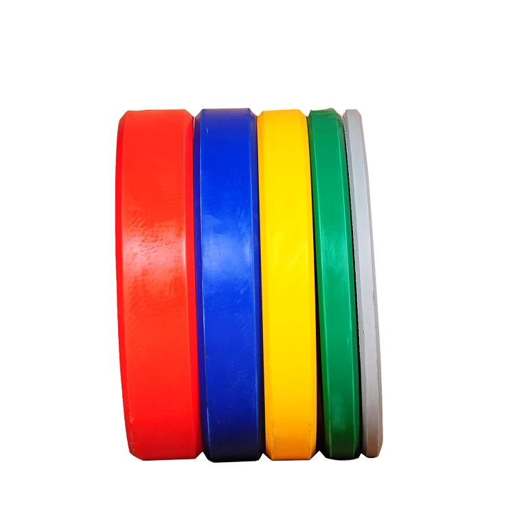 China rubber bumper plate gym fitness equipment weight plate color rubber coated