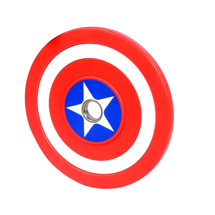Haltérophilie Crossfit Captain America en PU plaque de pare-chocs