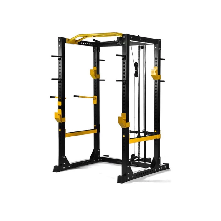 Factory manufacturer fitness gym outside steel rigs power racks squat racks
