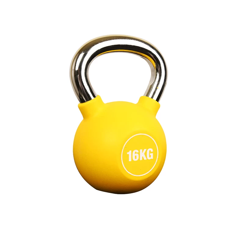 Fitness equipment factory from China PU kettlebell on sale