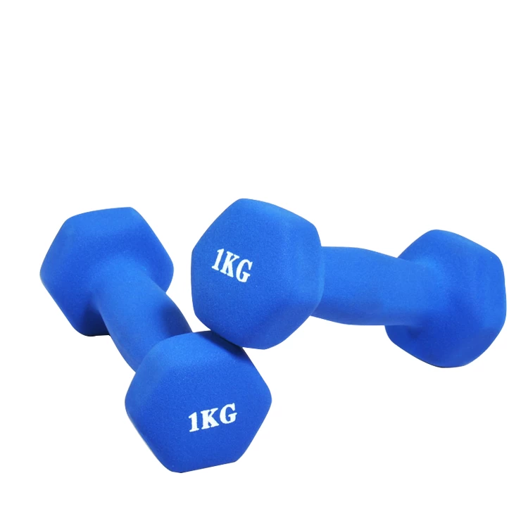 Gym neoprene dumbbell body building vinyl hand weights in pound China supplier