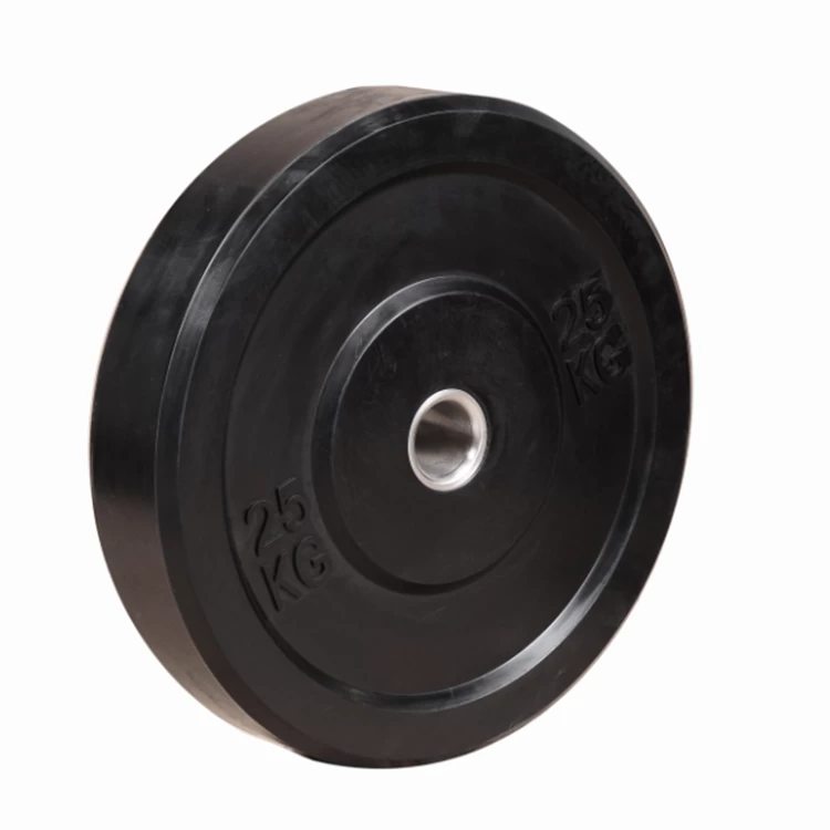 High Quality Weight Lifting Solid Black Rubber Bumper Plate From China