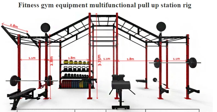 New Fitness Equipment Multifunctional Pull Up Station Rig