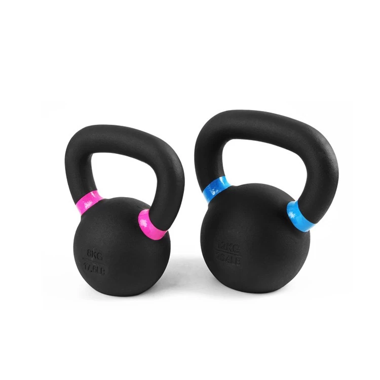 Power Coated Color Cast Iron Kettlebell
