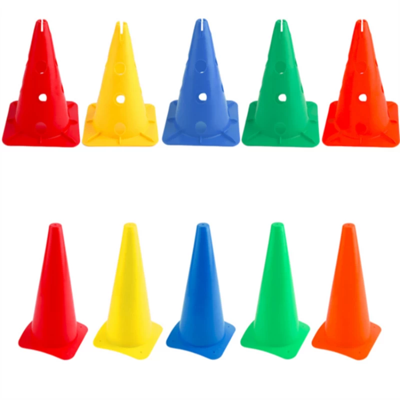 Sport Training Indoor Outdoor Agility Traffic Flexible Cones Plastic Durable For Soccer Football Basketball Activities Activity Fitness Equipment