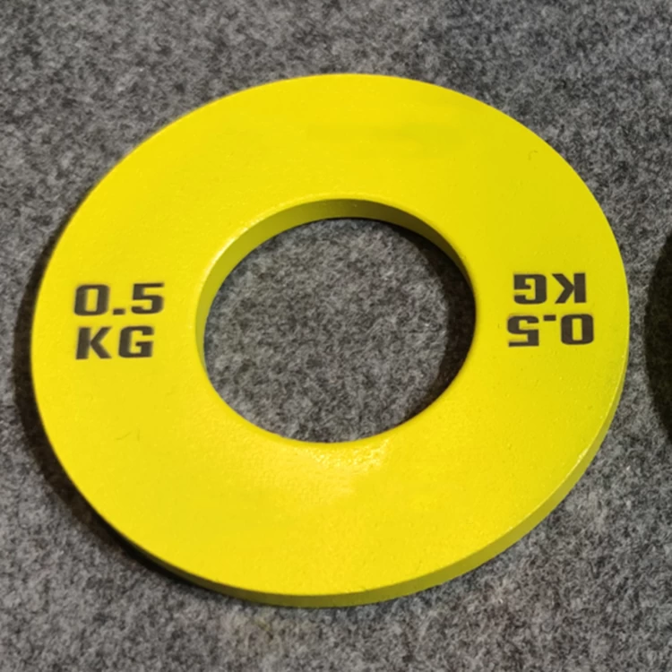 Steel weight plates fitness calibrated barbell plates China manufacturer