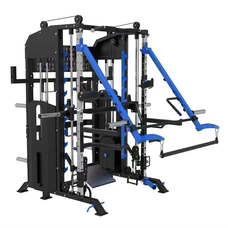 Strength training squat rack smith machine